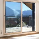 Baies vitrées hybrides en bois aluminium