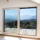 Baies vitrées hybrides en bois aluminium